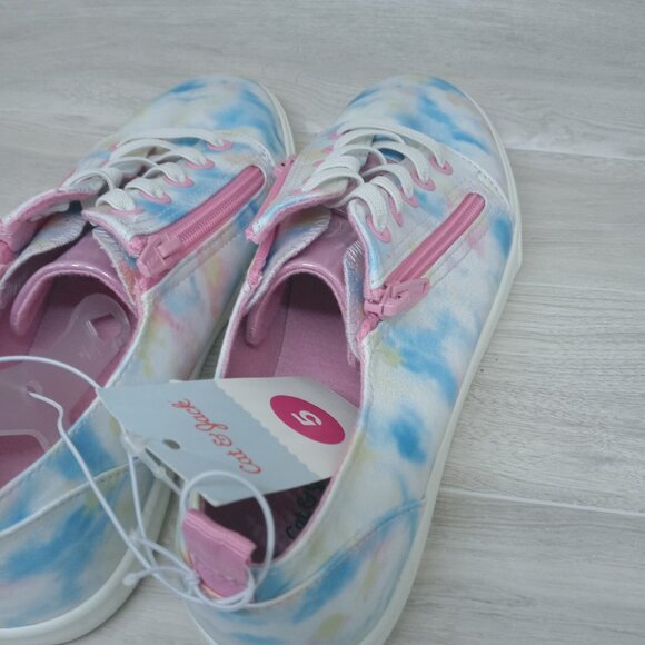Cat & Jack Big Kids Girls' Lucian Two Zip Casual Sneakers Size 5 - Picture 6 of 10